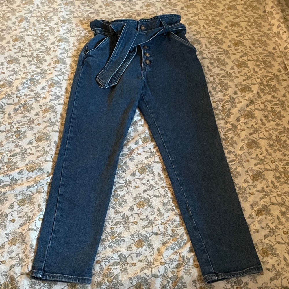 💙Sezane Dark Blue High-Rise Jeans sz34💙